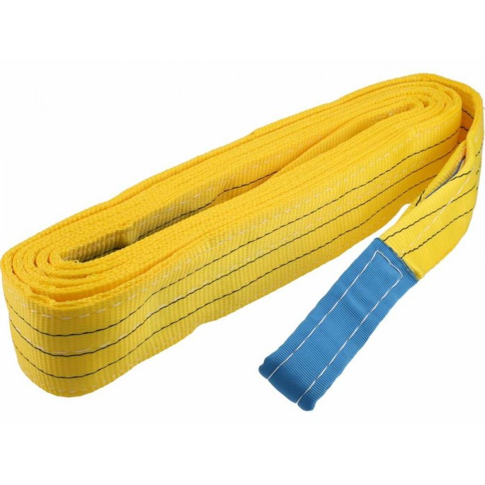 Строп пасовий з поліестеру VOREL 2 петлі по 35 см, заг. l= 6 м, шир.- 90 мм, макс. навантаж- 3 т [9]