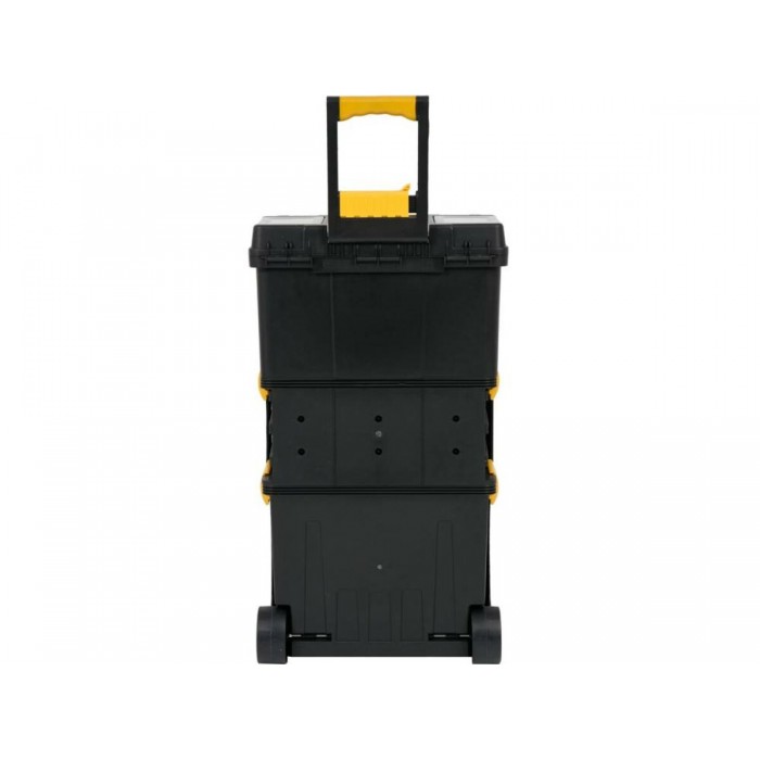Ящик для інструментів на 2 колесах з ручкою пластиковий VOREL: 3 секції, 45х 28х 82/104 см [1]