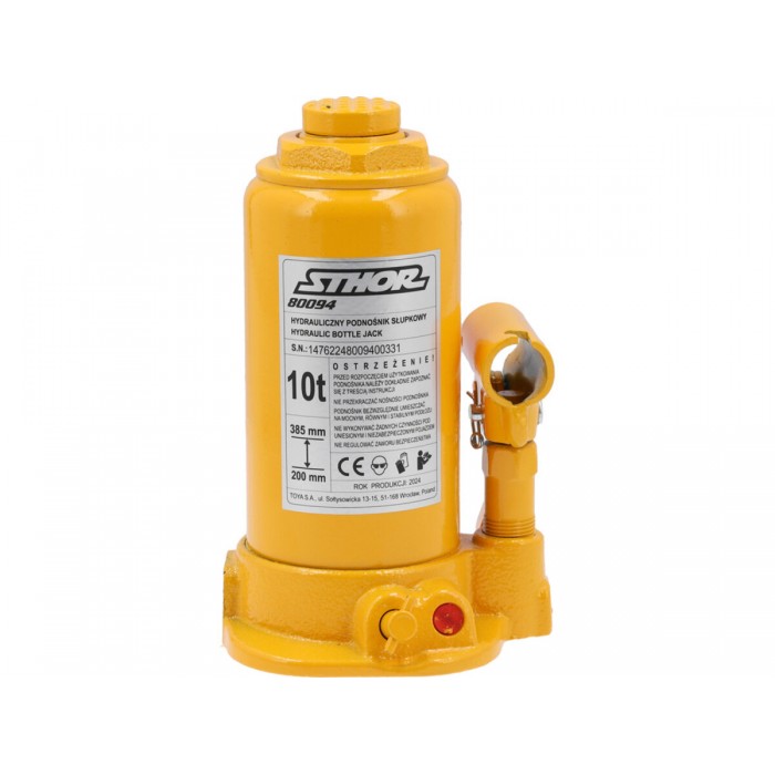 Домкрат гідравлічний cтовбцевий STHOR; F= 10 т, роб. висота- 200- 385 мм [4]