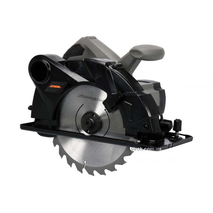 Пила дискова мережева STHOR : P= 1400 Вт, Ø= 185/20 мм, глибина різу- 65 мм, 4800 об/хв(DW)