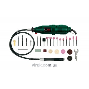 Міні-шліфмашинка LUND 135 Вт з гнучким валом і 40 обладунками [10/140]