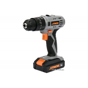 Шуруповерт-дриль ударний акумуляторний STHOR : 18 В, Li-Ion 1,3 АхГод, КМ- 22 Nm, патрон Ø≤10 мм [5]