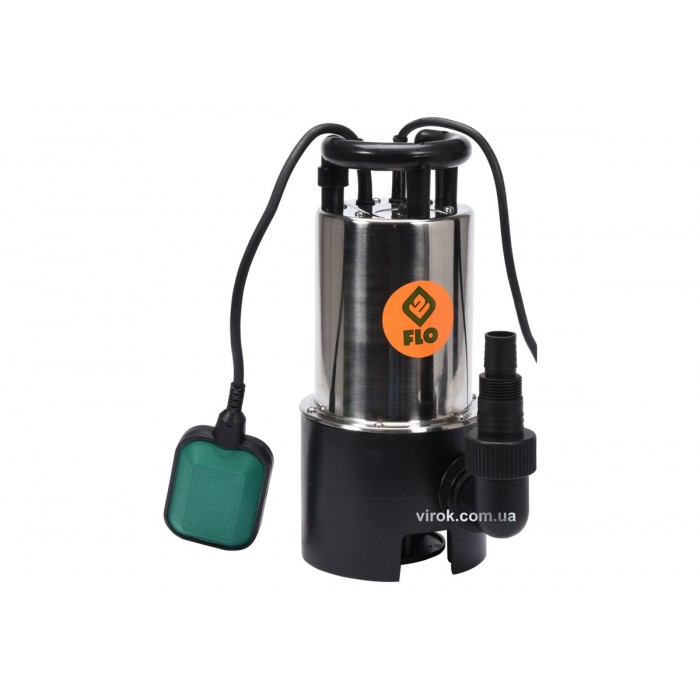 Насос для брудної води FLO мережевий, 750Вт, 14000 л/год, макс.висота- 14,5 м, корпус з нерж. сталі