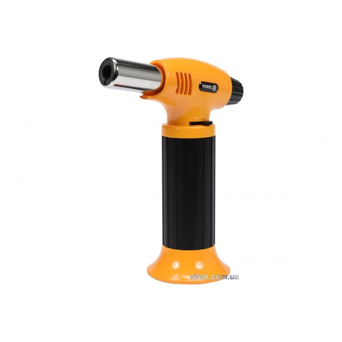 Пальник газовий VOREL з п`єзозапалом; ємність- 10 г, макс. t=1300°C, P=0,22 кВт [10/60]