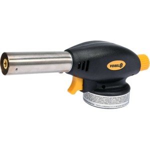 Пальник газовий VOREL з п`єзозапалом; тип з`єднання EN417 (цангове)макс. t=1300°C, P=1,3 кВт [10/60]