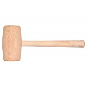 Молоток - киянка дерев'яний VOREL з круглим обухом [20]