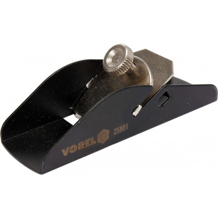 Рубанок модельний міні VOREL, металевий корпус 90х 29 мм, ніж- 26 мм [10/50]