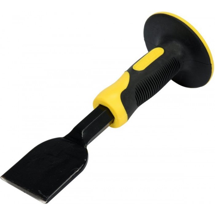 Зубило муляра VOREL 215х 18х 50 мм захистною ручкою [6/36]