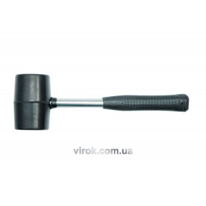 Молоток гумовий VOREL з металевою ручкою, Ø=56 мм, m=700 г [12/48]