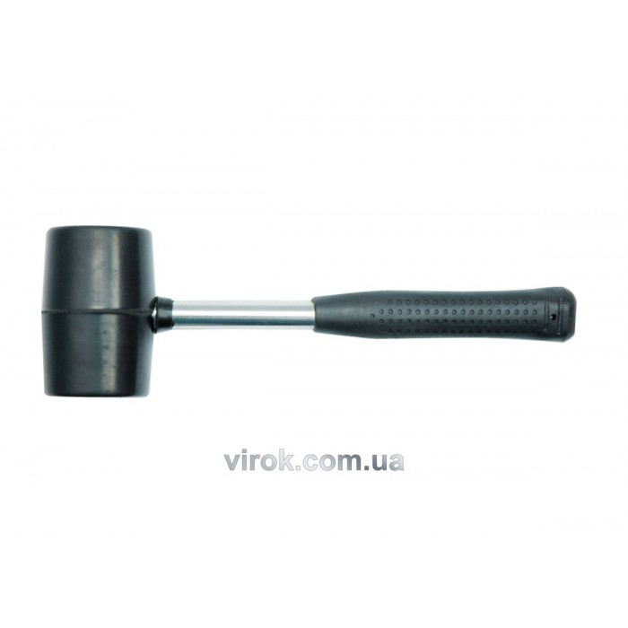 Молоток гумовий VOREL з металевою ручкою, Ø=56 мм, m=700 г [12/48]