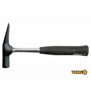 Молоток муляра VOREL тип "Рейнський": з металевою ручкою, m=600 г [6/24]
