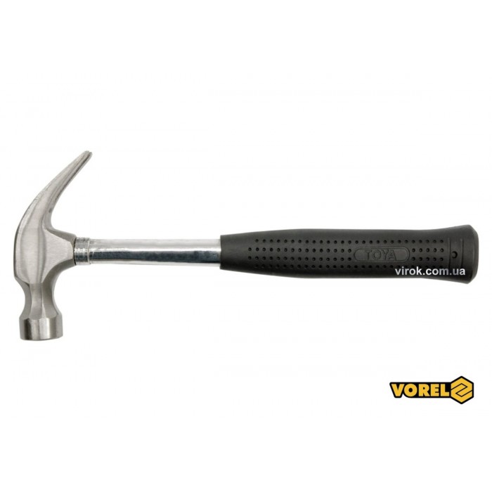 Молоток столярний VOREL з металевою ручкою, m=600 г [6/24]