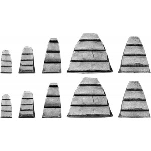 Клини для молотків VOREL 28 x 32 , 25 x 21, 25 x 12 , 18 x 10 , 17 x 8; 10 шт [6/72]