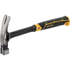 Молоток сталевий VOREL m= 450 г, обух- 140х 28х 28 мм, l= 365 мм з магнітом [6/24]