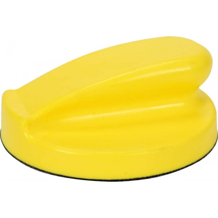 Блок-тримач для шліфування круглий VOREL:  Ø= 125 мм з платформою-липкою "Велкро" [10/60]