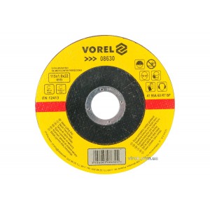 Диск відрізний по металу VOREL : 115х1,0х22 мм [25/200] DW
