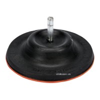 Круг-насадка шліфувальна VOREL з липучкою : Ø=125 мм з хвост-ом  [20] DW