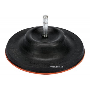 Круг-насадка шліфувальна VOREL з липучкою : Ø=125 мм з хвост-ом  [20] DW