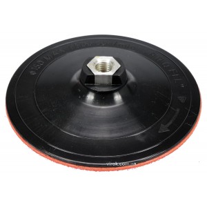 Круг-насадка шліфувальна VOREL з липучкою : Ø-150 мм з гайкою М14 [20]