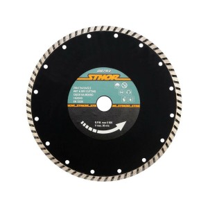 Диск відрізний алмазний TURBO STHOR : Ø= 230 мм, t-2,6 х h- 7,5 мм по кам, бетоні, кераміці [10/30]