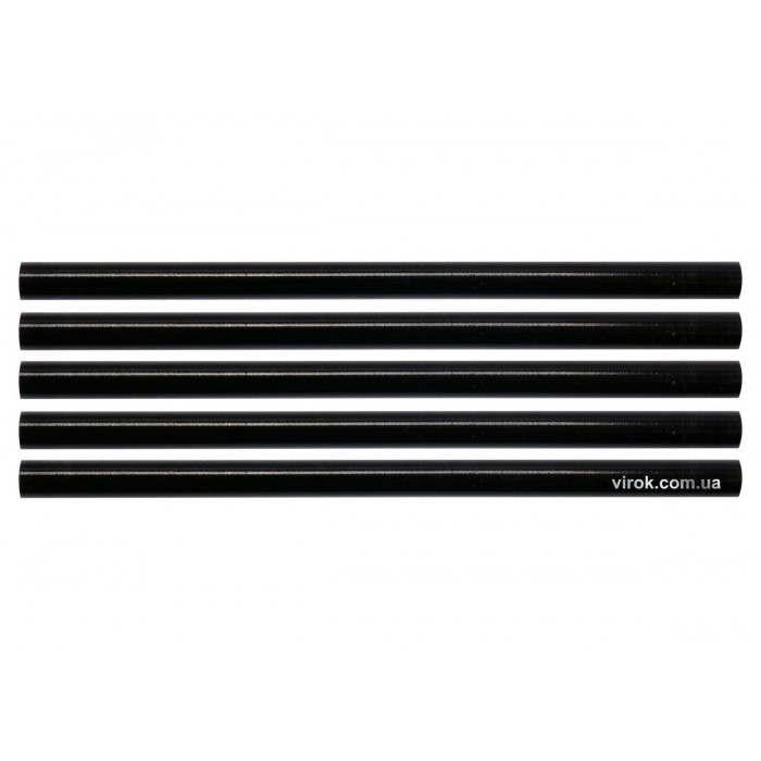 Стержні клейові YATO Ø=11,2 х 200 мм,  чорні .уп. 5 шт. [40/120]
