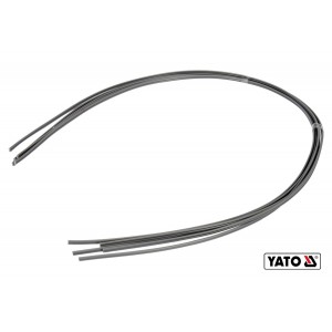 Стержні з ПВХ для зварювання/пайки пластику YATO : 2.5 x 5 мм, L= 1 м, при t= 400°C, 5 шт [30/120]