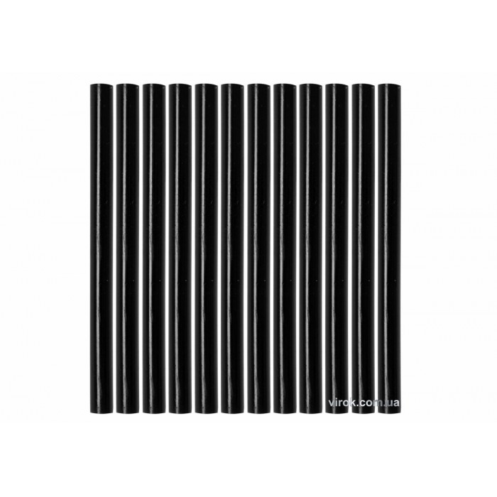 Стержні клейові YATO Ø=7,2 х 100 мм,  чорні. уп. 12 шт. [50]