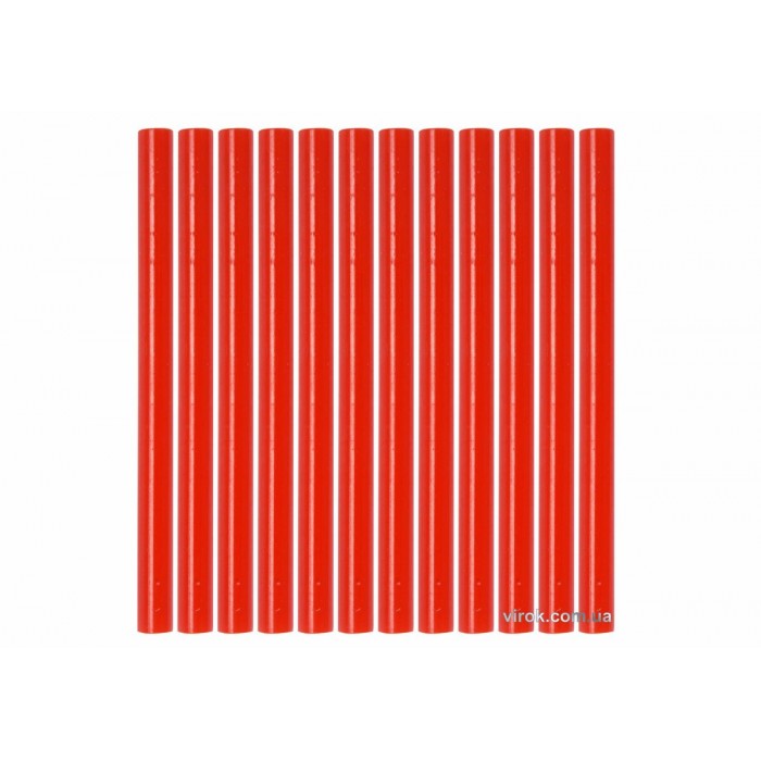 Стержні клейові YATO Ø=7,2 x 100 мм, червоні : уп. 12 шт. [50]