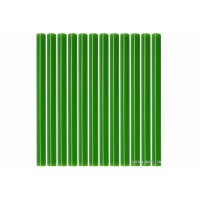 Стержні клейові YATO зелені : Ø=7,2 мм, L=100 мм, уп. 12 шт. [50]