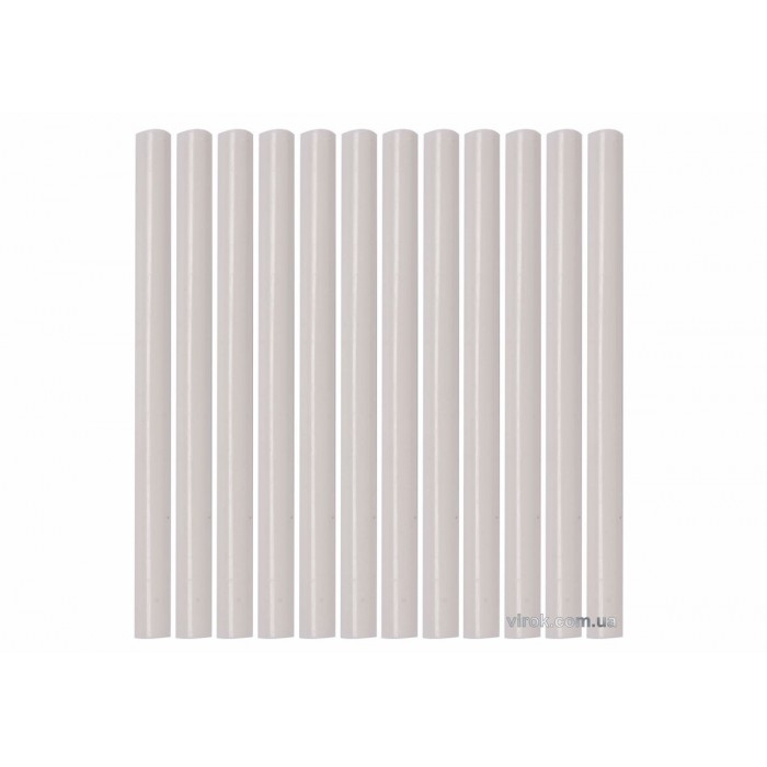 Стержні клейові YATO білі : Ø=7,2 мм, L=100 мм, уп. 12 шт. [50/200]