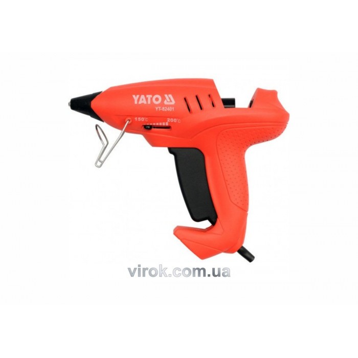 Пістолет клейовий мережевий YATO Ø=11 мм, P=35 (400) Вт. для стержнів [12/24]