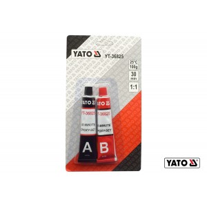 Клей 2-компонентний епоксидний YATO: схоплення- 20-30хв, повна міцність-24год, в тюбиках по 28г [24]