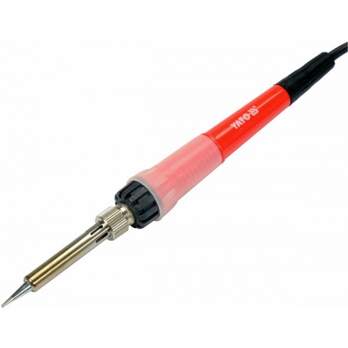 Паяльник мережевий YATO P= 50 Вт. з регулюванням t= 200- 450°С [10/100]