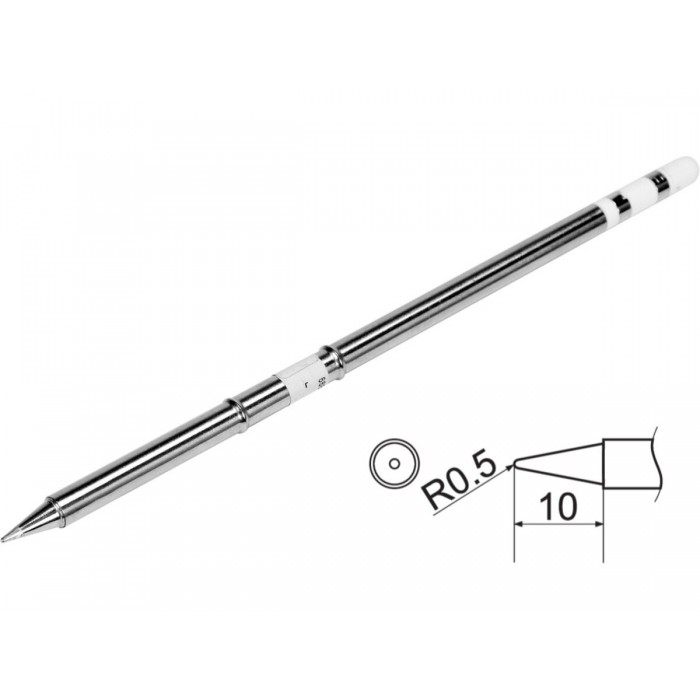 Наконечник для точкової пайки з вклад грілкою YATO заг. l= 150 мм, наконеч 10х 0,5 мм тип T12-B2