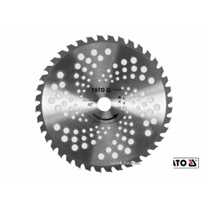 Ніж до газонокоси YATO: Ø= 255 x 25.4 мм, 40 зубів. YT-85001, YT-85003 [20/40]