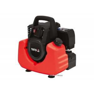 Генератор струму бензиновий інверторний YATO: P=800/880 Вт, U=230 В, витрата- 0.75 л/г, бак- 3.5л