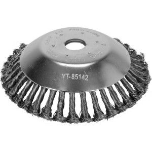 Щітка - крацовка дискова з плетеного дроту YATO Ø= 200/ 25,4 мм до газоно-коси [20]