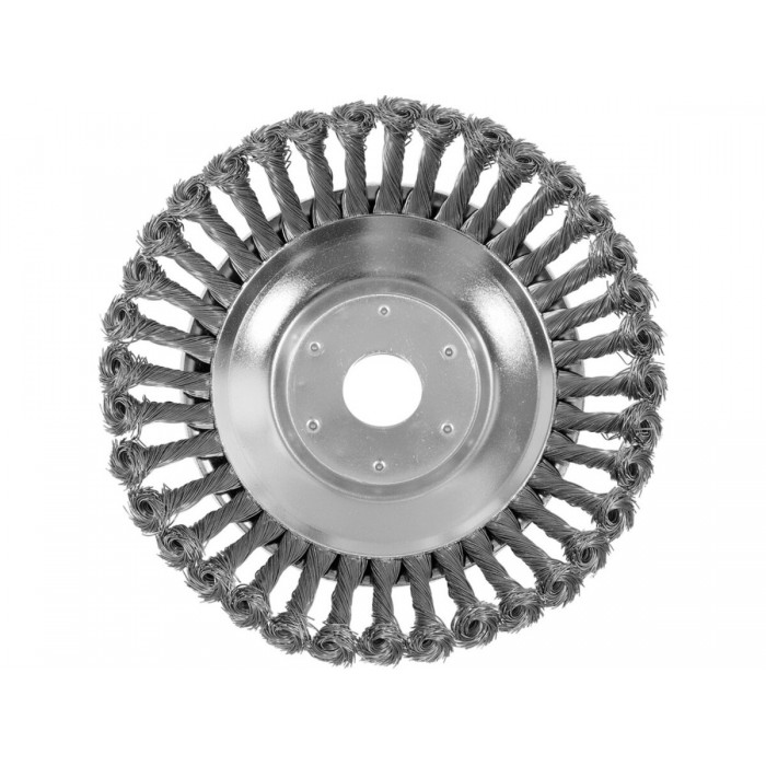 Щітка - крацовка дискова з плетеного дроту YATO Ø= 200/ 25,4 мм до газоно-коси [20]