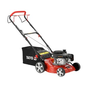 Газонокосарка бензинова YATO з приводом : 1,9кВт,  ширина різання: Ø= 41см, травозбірник- 40л