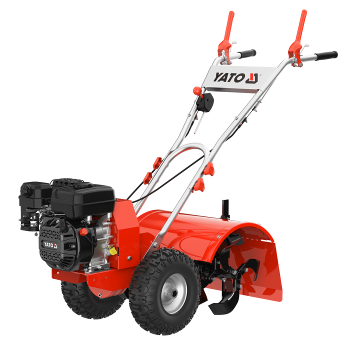 Культиватор бензиновий YATO: двигун- 6,5 КС, ширина борозни- 41 см, глибина- 254 мм, бак-1,2л