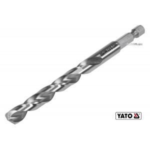 Свердло по металу YATO: HSS6542, Ø=8.5мм, HEX-1/4",l=117/75мм,для нержав.,конструкт.,легов.сталі(DW)