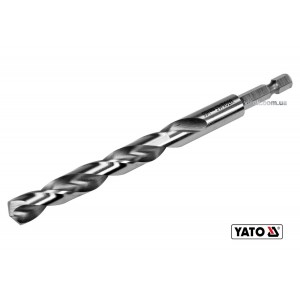 Свердло по металу YATO: HSS6542, Ø=10.5мм, HEX-1/4",l=133/87мм,для нержав.,конструкт.легов.сталі(DW)