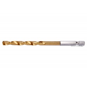 Свердло по металу титанове YATO : HSS-ТІN, Ø= 6 мм, l= 113 мм, 6-гран. HEX-1/4" [100/400]
