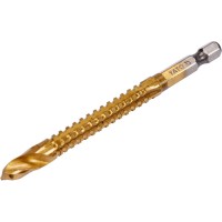 Свердло фрезерувальне по металу YATO : HSS-TIN, Ø= 7 мм, l= 92 мм, HEX - 1/4"(DW)