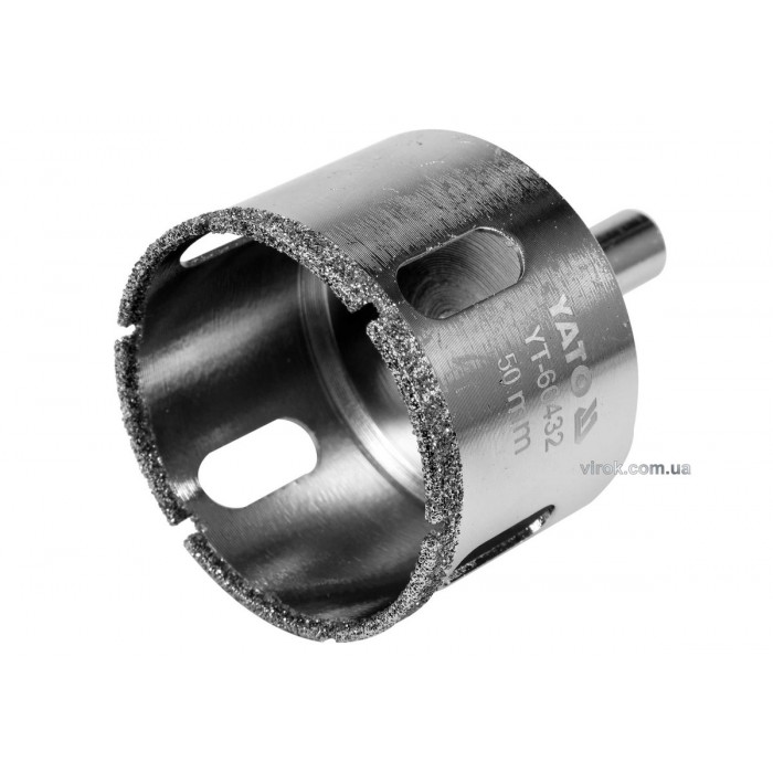 Свердло по гресу і кераміці YATO, Ø= 50 мм, при сухому і мокрому режимах [15/60]