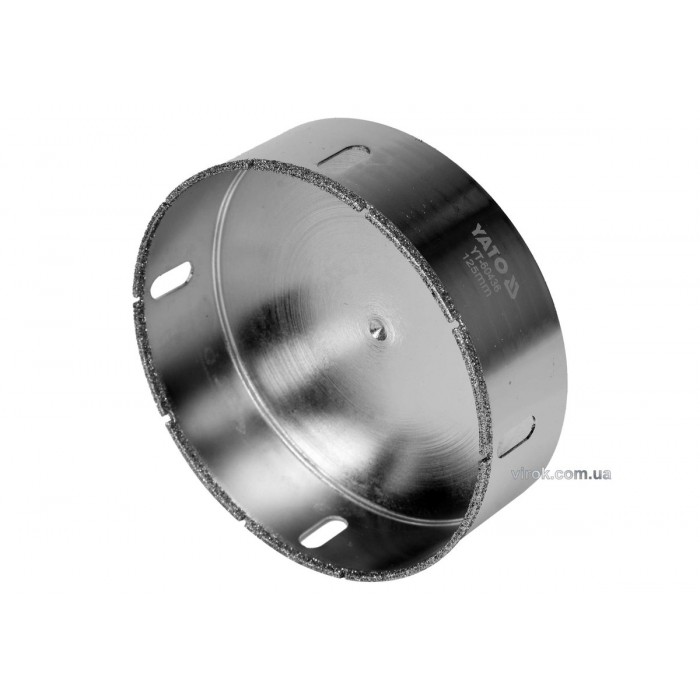 Свердло по гресу і кераміці YATO, Ø= 125 мм, при сухому і мокрому режимах [4/20]