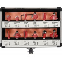 Фрези по дереву YATO : зі шпинделем Ø= 8 мм, 12 шт [20]