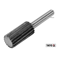 Фреза циліндрична по металу YATO : Ø13 x 25/55 мм, HSS 4241, хвостовик- Ø6 мм [80]