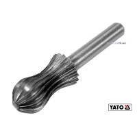 Фреза грушоподібна по металу YATO : Ø13 x 25/55 мм, HSS 4241, хвостовик- Ø6 мм [80]