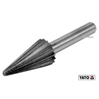 Фреза конусна по металу YATO : Ø13 x 25/55 мм, HSS 4241, хвостовик- Ø6 мм [80]